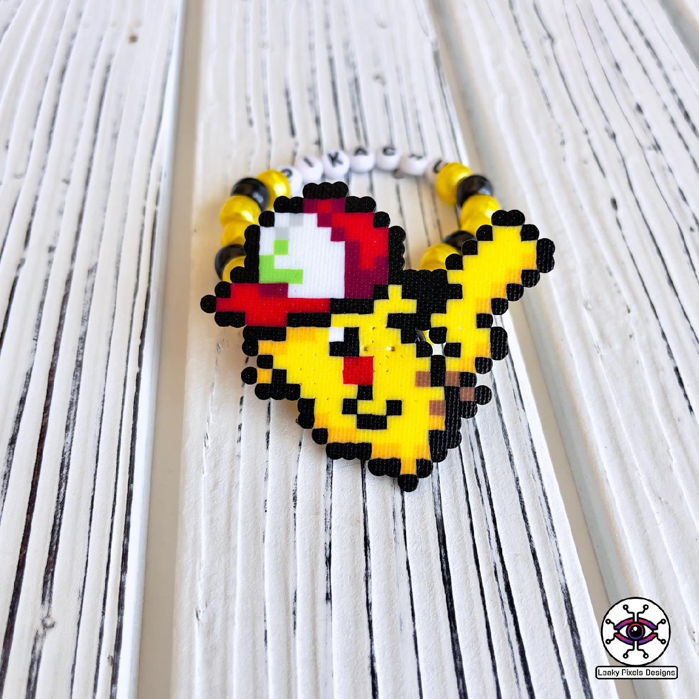 pikachu raichu and pichu pokemon perler bracelets by leaky pixels