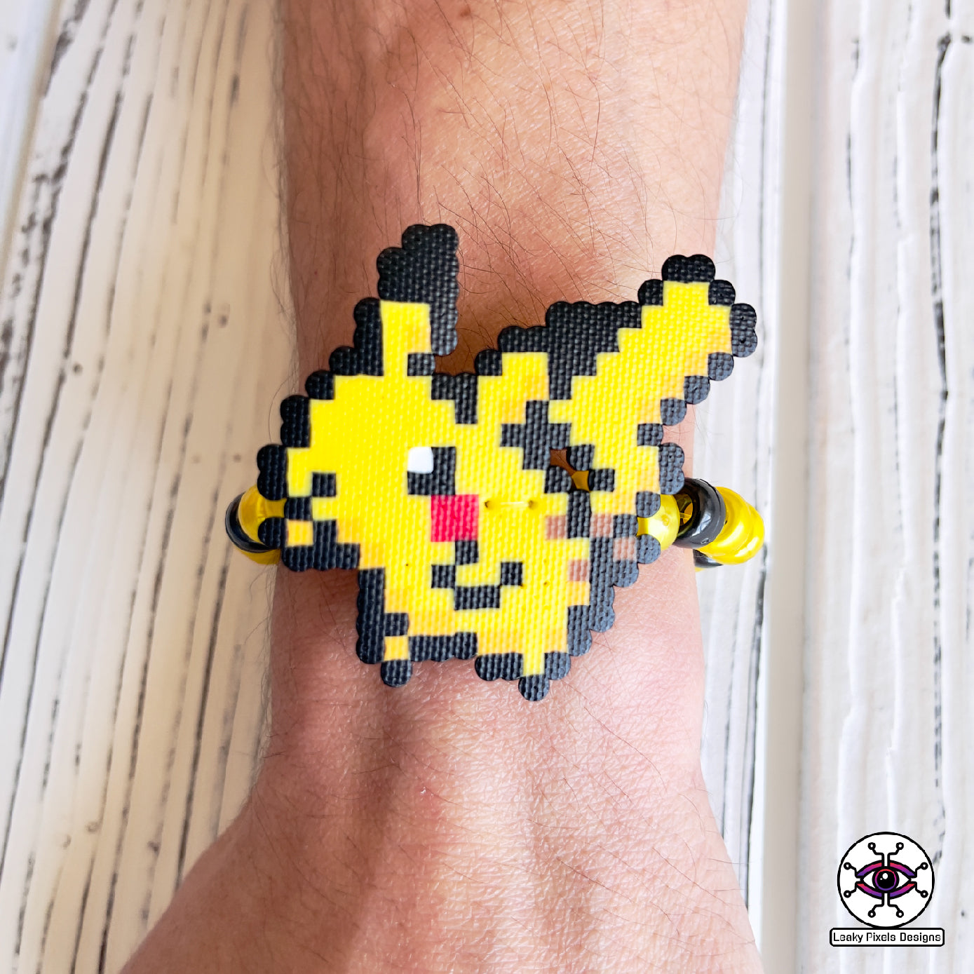 pikachu raichu and pichu pokemon perler bracelets by leaky pixels