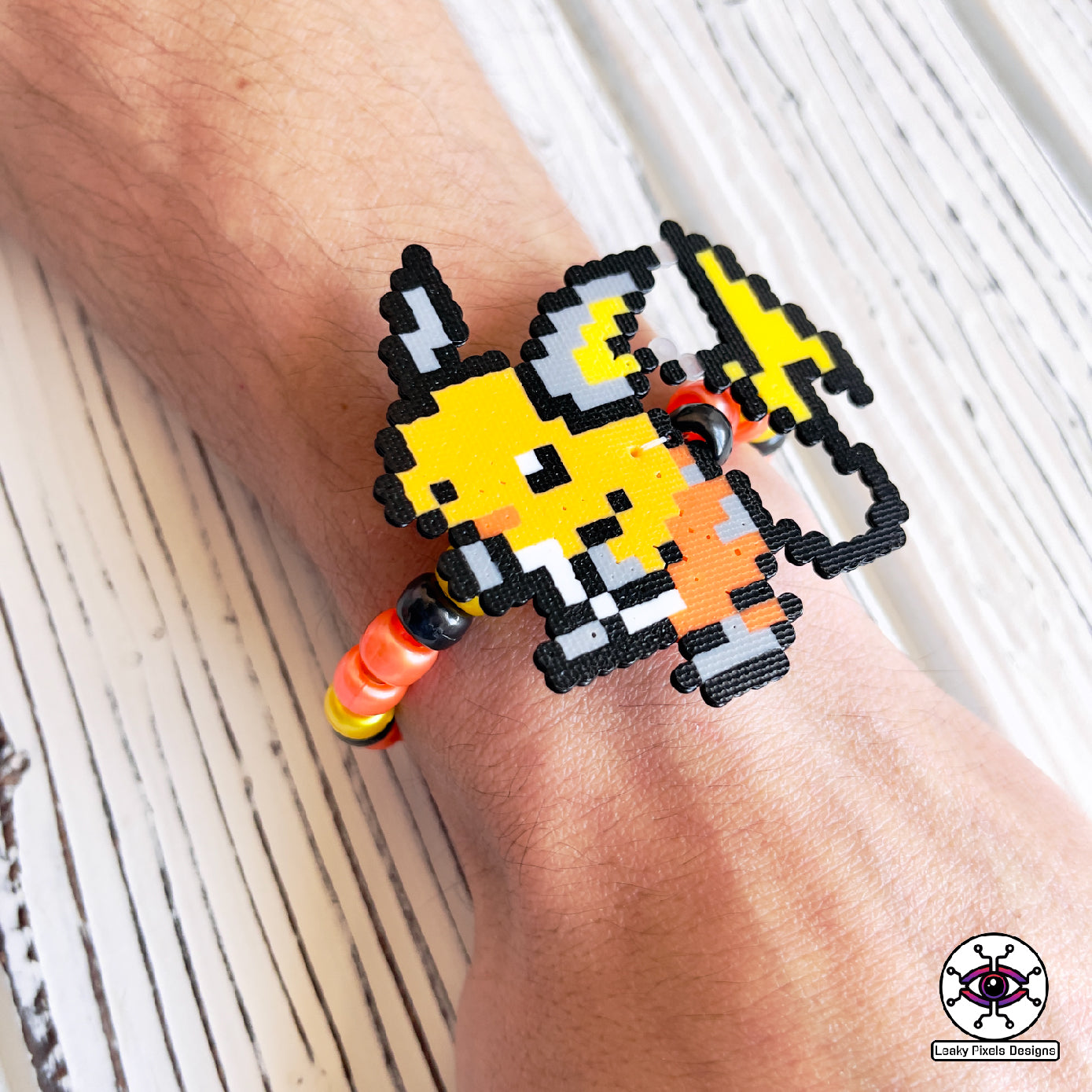 pikachu raichu and pichu pokemon perler bracelets by leaky pixels