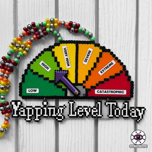 Yapping Level Today Perler Necklace