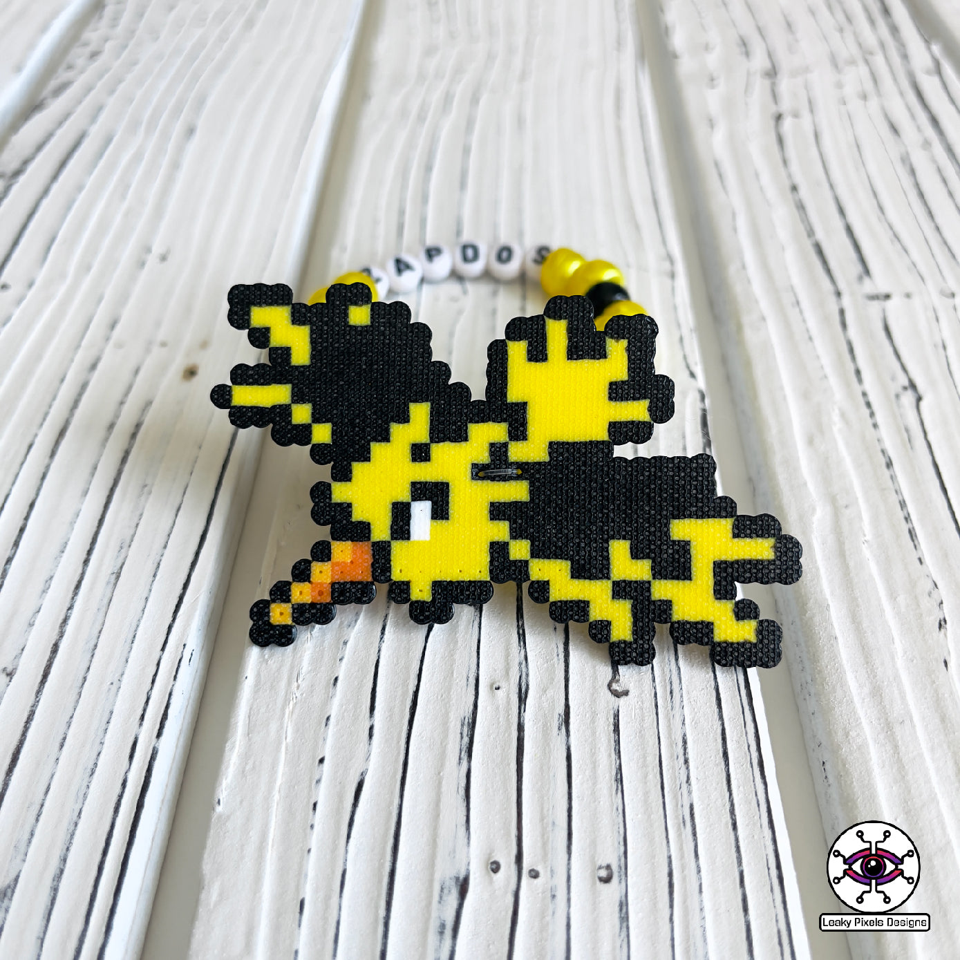 Articuno, zapdos and moltres perler pokemon bracelets by leaky pixels