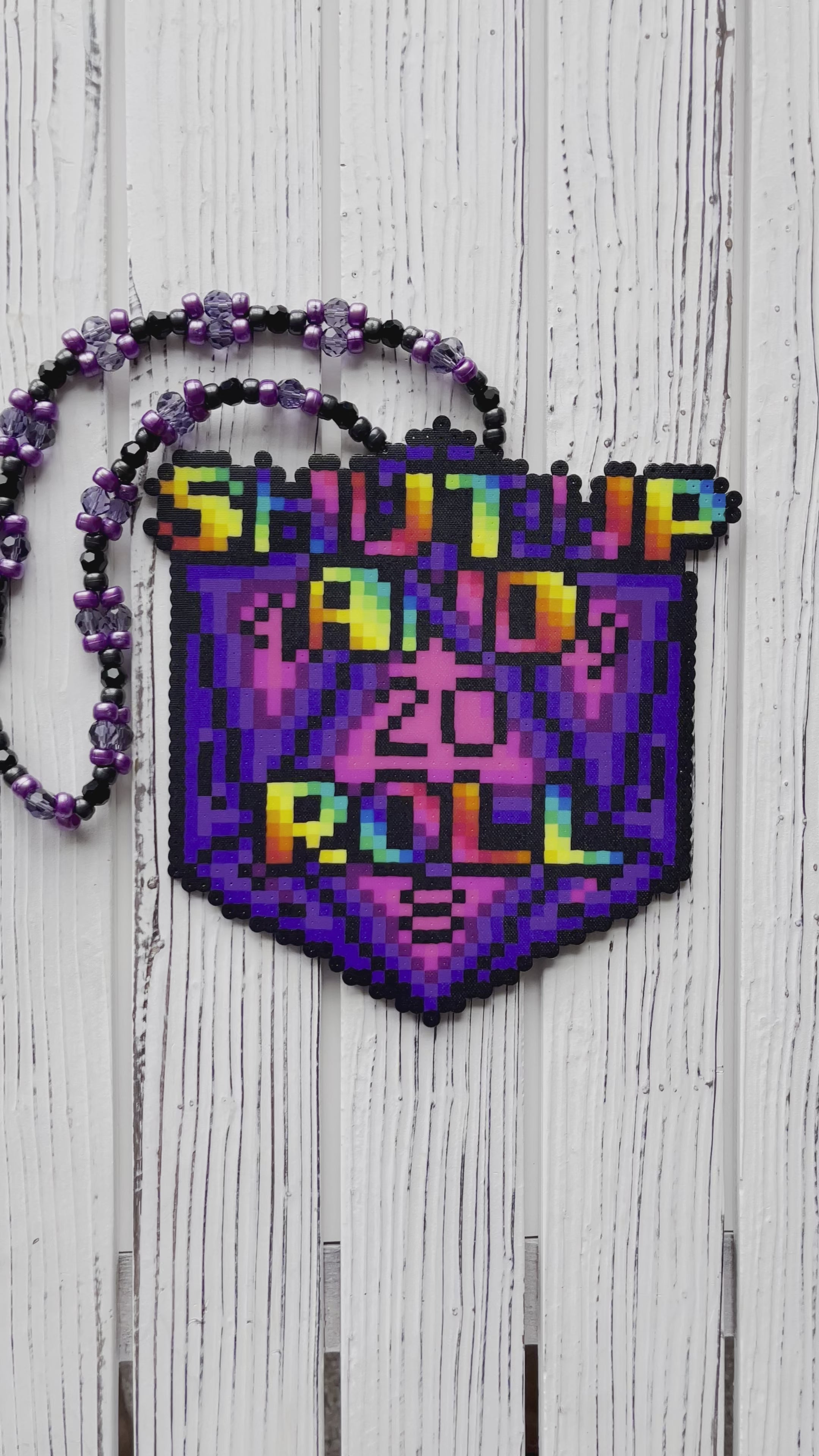 My first big perler necklace I've made! My first EDC so excited : r/kandi
